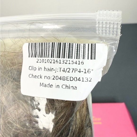 Goo Goo Hair Extensions Caramel Blonde Balayage Clip in Extensions 16” new - Picture 6 of 6